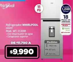 Soriana Híper Whirlpool Refrigerador oferta