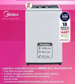 Soriana Híper Midea lavadora automática oferta