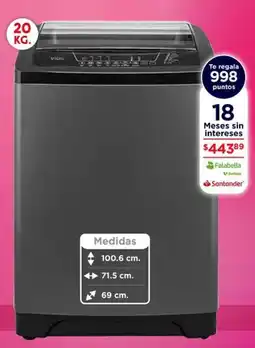 Soriana Híper VIOS Lavadora automática oferta