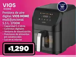 Soriana Híper VIOS Freidora de aire digital 5.5 L oferta