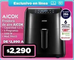 Soriana Híper AICOK Freidora de aire oferta