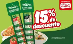 Zorro Knorr sazonador mi arroz rojo oferta