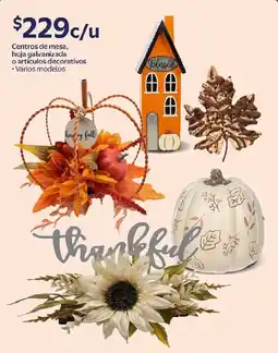 Walmart Centros de mesa, hoja galvanizada o artículos decorativos oferta