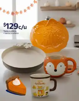 Walmart Tazas o platos oferta