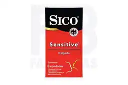 Farmacias Bazar PRESERVATIVO SICO SENSITIVE 3 PIEZAS oferta