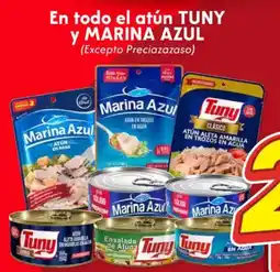 Soriana Híper En todo el atún tuny y marina azul oferta