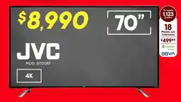 Soriana Híper JVC Smart TV 70" oferta