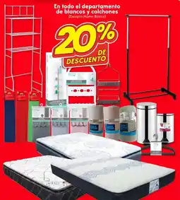 Soriana Híper En todo el departamento de blancos y colchones oferta