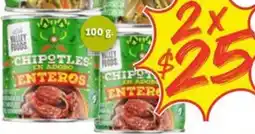 Soriana Mercado Valley Foods chipotles enteros oferta