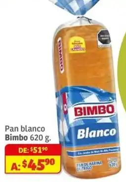 Soriana Mercado Bimbo pan blanci oferta