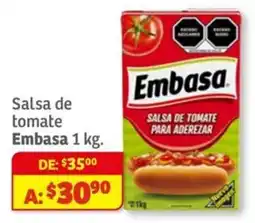 Soriana Mercado Embasa salsa de tomate oferta