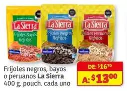 Soriana Mercado La Sierra frijoles oferta