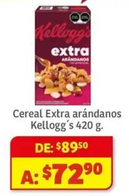 Soriana Mercado Kellogs's cereal extra arándanos oferta