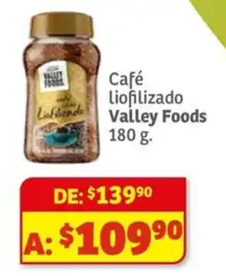 Soriana Mercado Valley Foods café liofilizado oferta