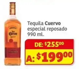 Soriana Mercado Cuervo tequila especial reposado oferta