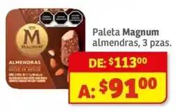 Soriana Mercado Magnum paleta almendras oferta