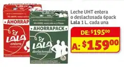 Soriana Mercado Lala leche UHT oferta