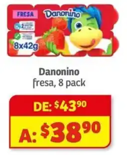 Soriana Mercado Danonino fresa oferta