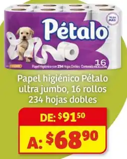 Soriana Mercado Pétalo papel higiénico ultra jumbo oferta