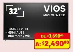 Soriana Mercado VIOS Smart TV UHD 32" oferta