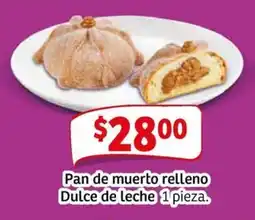 Soriana Mercado Pan de muerto relleno dulce de leche oferta