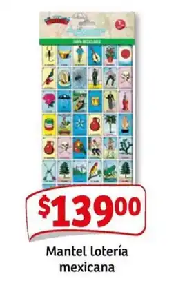 Soriana Mercado Mantel lotería mexicana oferta