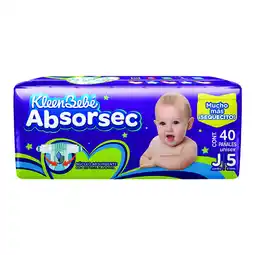 Farmacias YZA Kleenbebe Absorsec Jumbo 40 Pzas oferta
