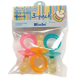 Farmacias YZA Bimbo Chupon Con Miel 3 Pzas oferta