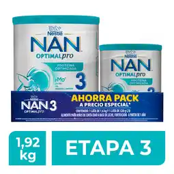 Farmacias YZA Nan 3 Optimal Pro 3 1.6Kg+320G oferta