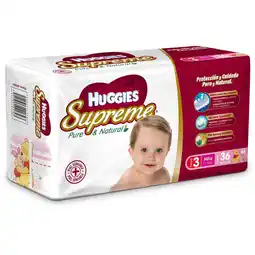 Farmacias YZA Pañal Huggies Supreme Etapa 3 Niña C/36 oferta