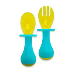 Farmacias YZA Cuchara Nuby y Tenedor Con Sonaja oferta