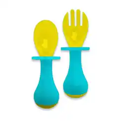 Farmacias YZA Cuchara Nuby y Tenedor Con Sonaja oferta