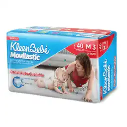 Farmacias YZA Kleenbebé Movilastic Pañal Mediano 40´S oferta