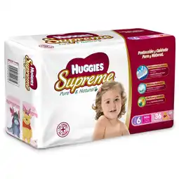 Farmacias YZA Huggies Supreme Pañal Et 6 Nina C/36 oferta