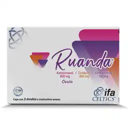Farmacias YZA RUANDA 800MG/300MG/100MG 3 OVULOS oferta