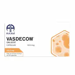 Farmacias YZA VASDECOM 120 MG 21 CAPS oferta