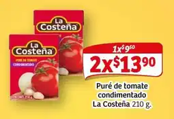 Soriana Mercado La Costeña puré de tomate condimentado oferta