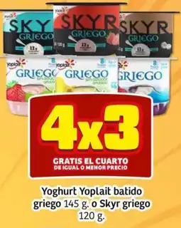 Soriana Mercado Yoplait batido griego o Skyr griego oferta