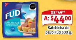 Soriana Mercado FUD salsicha de pavo oferta