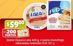 Soriana Mercado Queso Oaxaca Lala o queso Manchego rebanadas redondas Fud oferta