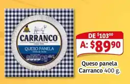 Soriana Mercado Carranco queso panela oferta
