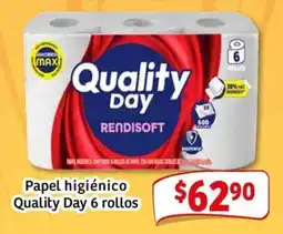 Soriana Mercado Quality Day papel higiénico oferta
