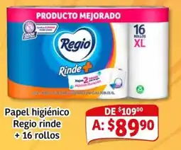 Soriana Mercado Regio Rinde+ papel higiénico oferta