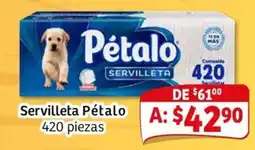 Soriana Mercado Pétalo servilleta oferta