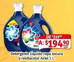 Soriana Mercado Ariel detergente liquido oferta