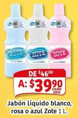 Soriana Mercado Zote jabón líquido oferta