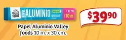 Soriana Mercado Valley Foods papel aluminio oferta