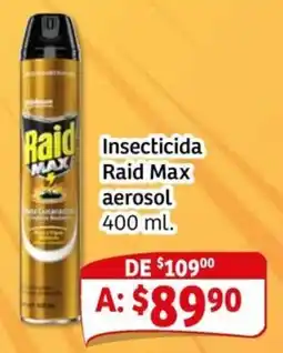 Soriana Mercado Raid Max insecticida aerosol oferta