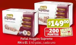 Soriana Mercado Huggies Supreme RN o et 1 oferta