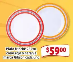 Soriana Mercado Gibson plato trinche 25 cm oferta